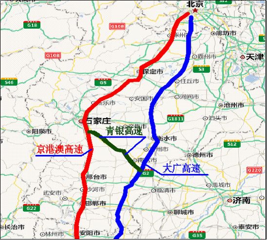 5月3日起石安高速改扩建将禁行及限行 示意图