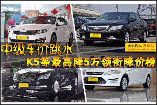 中级车价跳水!K5等最高降5万领衔降价榜