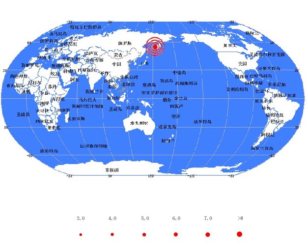 鄂霍次克海发生8.2级地震(组图)