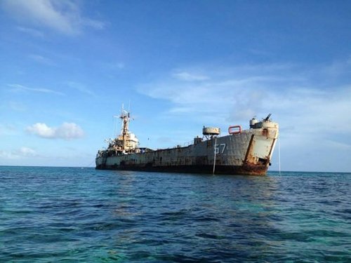 台湾当局抗议菲律宾派军舰驶往南沙仁爱礁(图)