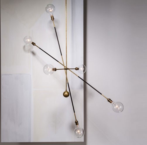 CLOUD chandelier and HIGHWIRE