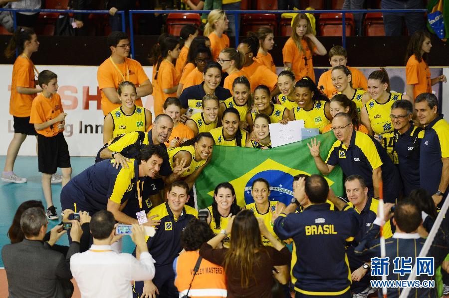 巴西队获瑞士女排精英赛冠军(组图)