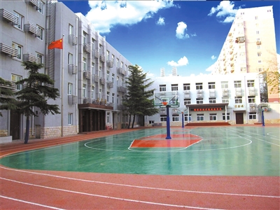 北京八中分校校园一角.学校供图