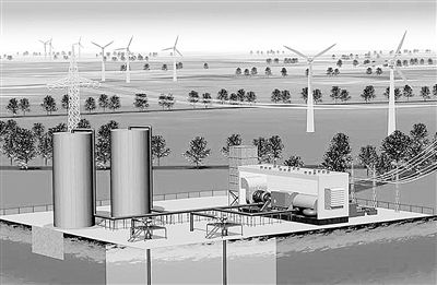 美拟建实验性压缩空气储能发电站