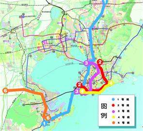青岛地铁顺利过审+五条地铁线有两条通黄岛(图