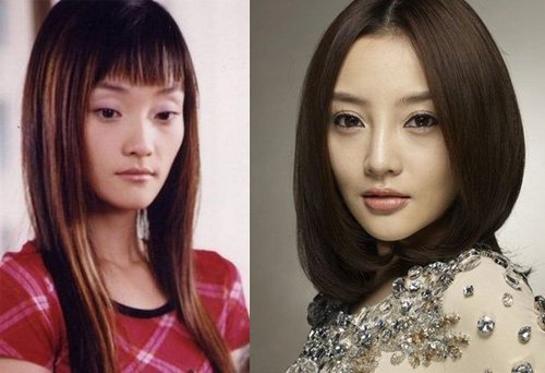 李小璐今昔容貌对比
