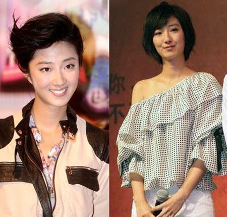 气质佳的桂纶镁,花轮头俨然就是现实版的阿童木。