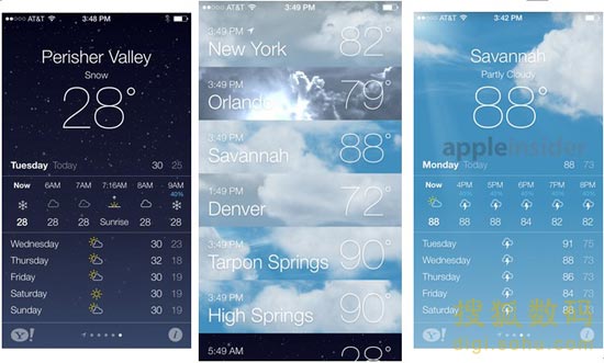 ios7天气程序解析有实时天气模拟动画效果