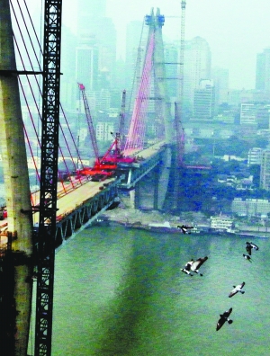 [转载] 双碑嘉陵江大桥7月合龙 年底大学城到江北15分钟(组图)