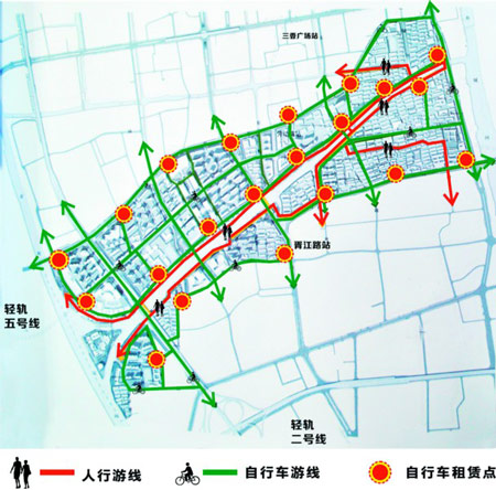 苏州"两河一江"慢行系统设52个自行车租赁点