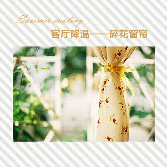 碎花窗帘