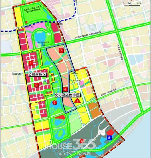 太湖新城金融街规划图; 无锡太湖新城规划图; 太湖新城金融街区规划