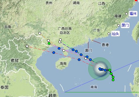 热带风暴"贝碧嘉"路径存变数 防汛形势不容乐观(图)