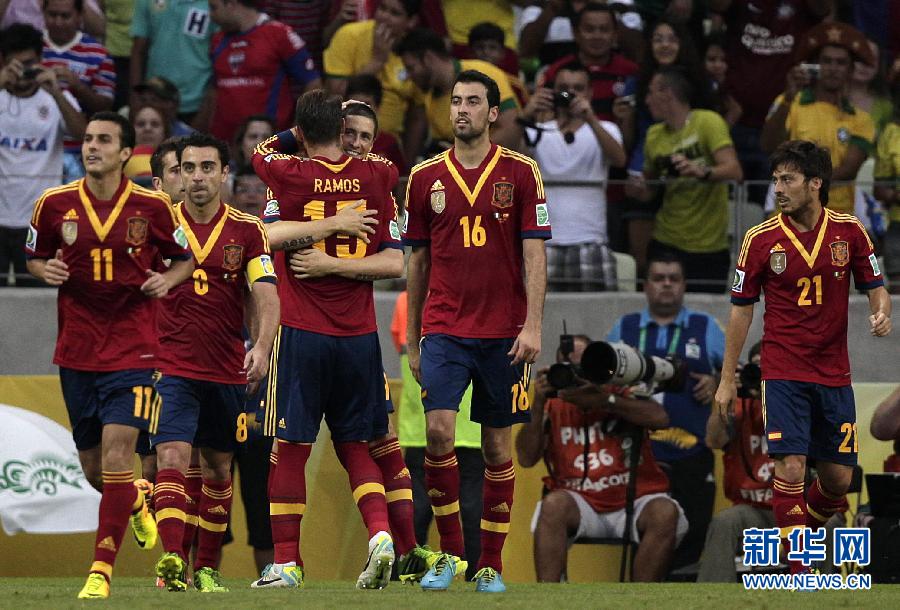 托雷斯替补出场破门 西班牙3-0尼日利亚(组图)6月23日,西班牙队球员