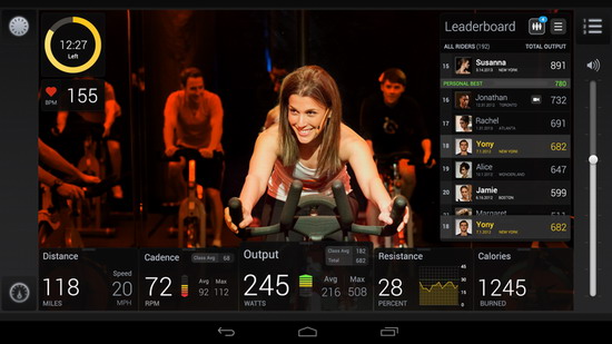 peloton android静态自行车 健身房体验带回家