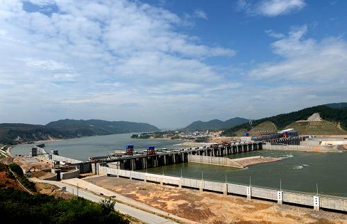 江西峡江水利枢纽工程预计7月底具备发电条件(图)