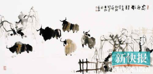 解读唐晓画作他的山水画没有孤独感,具有积极鲜活