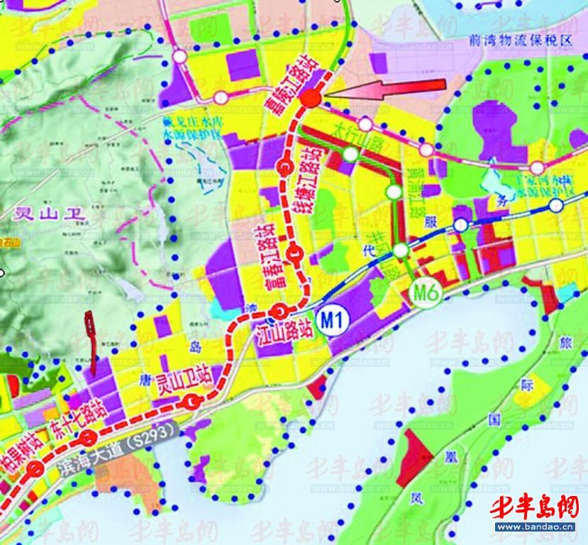 根据《规划》,青岛市将在2,3号线的基础上,新建地铁1,4,6号线.