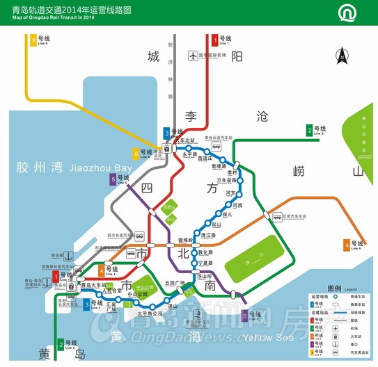 青岛地铁4号线规划:走向确定穿越市南市北崂山