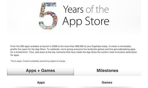 苹果App Store五周年 多款游戏应用免费 - 食品