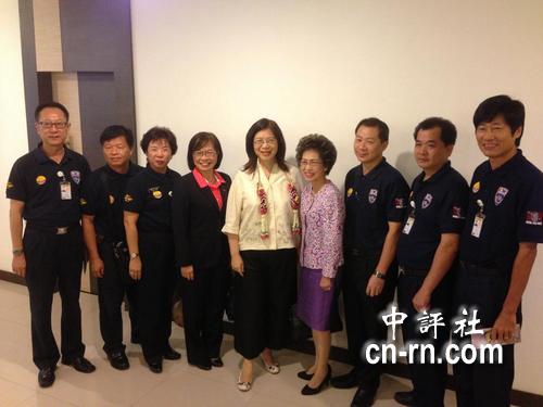 林郁方率团包括,国民党"立委"黄昭顺,费鸿泰,陈镇湘,詹凯臣,李贵敏