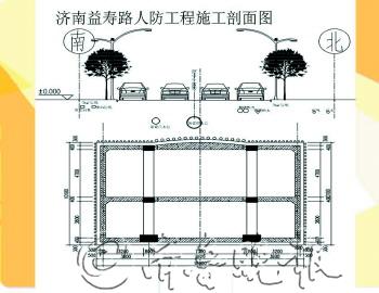 高扩) 记者从省人防办了解到,济南市东部第一条平战结合的人防工程