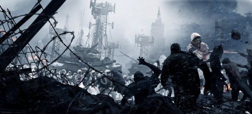 尸世界大战》早期设计的结尾:莫斯科保卫战(组