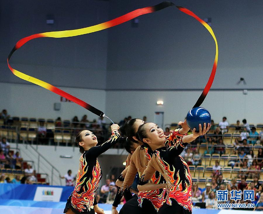 大运会:中国队获艺术体操团体全能第四名(组图)