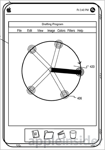 苹果新专利：多点触控屏下的革新性CAD工具