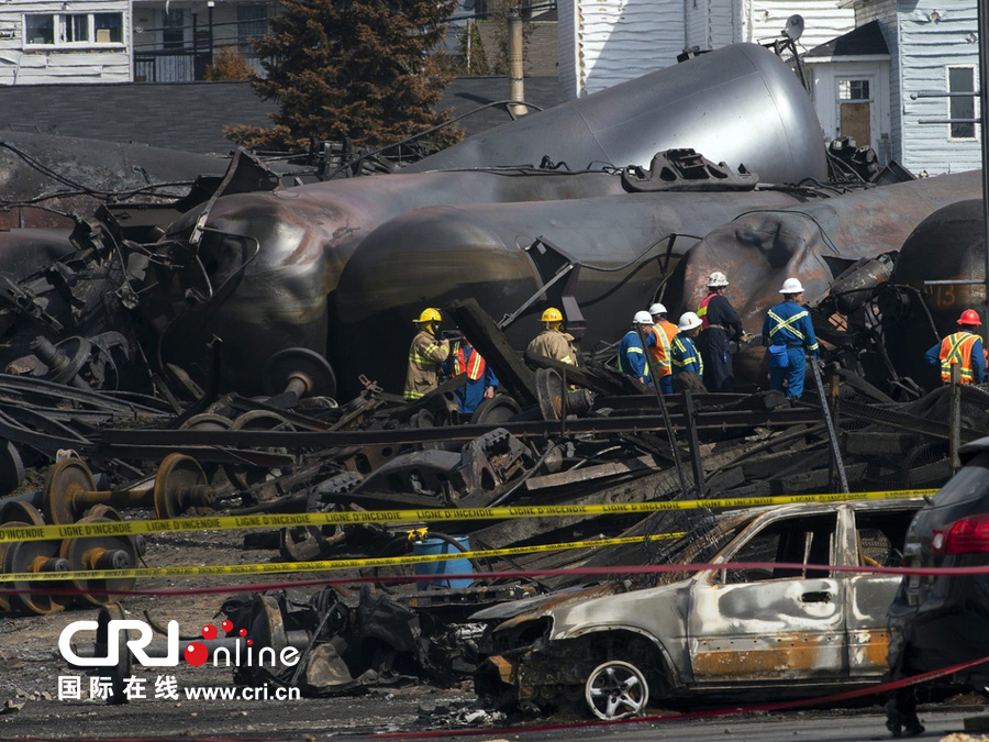 【组图】加拿大油罐车爆炸事故已确认造成37人死亡(高清组图)