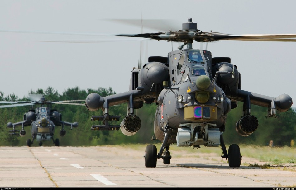 米-28n攻击直升机准备出动