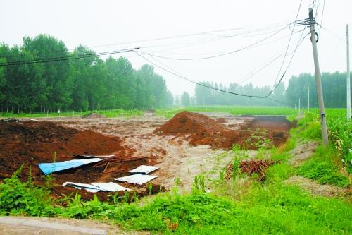 在建的污水池