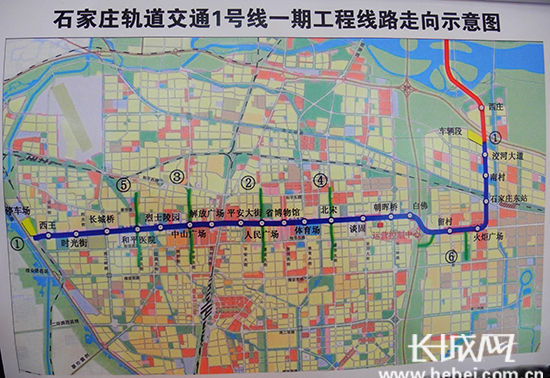 高琳琳摄   7月20日上午,从石家庄城市轨道交通1号线一期工程土建及