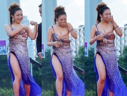 红毯上香艳事件盘点 女星礼服当众滑落泄春光(组图 ...