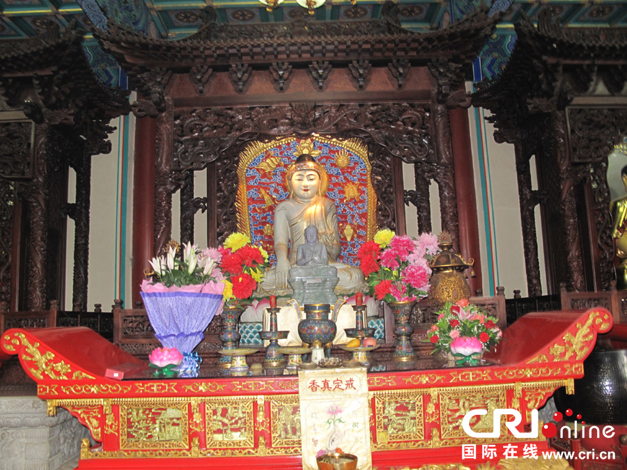 2013中国佛教文化之旅cri中外记者采访团赴广济寺,灵光寺采访(高清