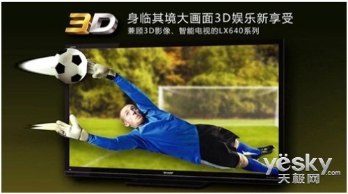 图为:夏普彩电LCD-60LX545A 3D高清图