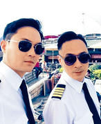 《冲上云霄II》两大男主演：张智霖（左）和吴镇宇。香港星岛日报图