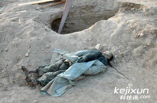 新疆发现五具男性干尸 千年不腐容貌可见(1)_考