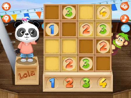 乐乐熊猫带来新型儿童数独益智游戏!(组图)