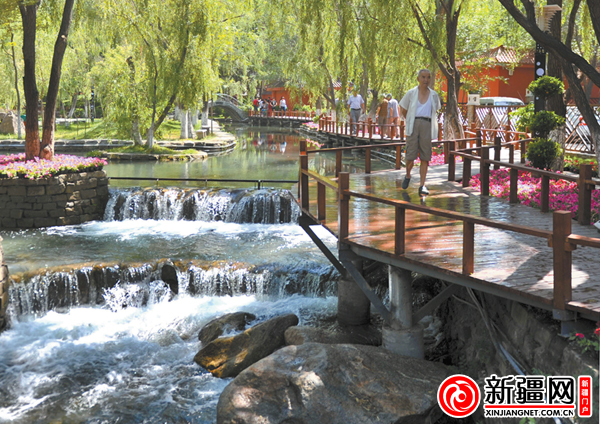 水磨沟公园:联想廊桥复古明清小景(图)架起n8000皮套图片