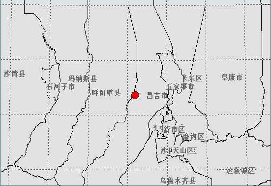 新疆昌吉市呼图壁县交界发生3.1级地震图片