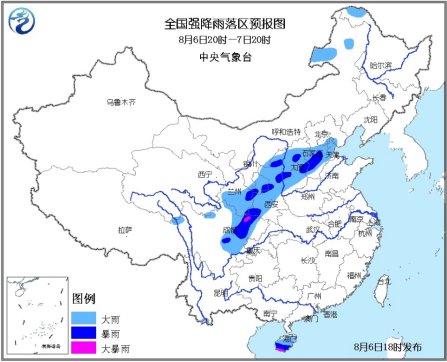 气象台发布暴雨蓝色预警 四川局部地区有大暴雨