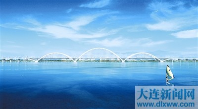 普湾新区又一座跨海大桥基础牢固(图)