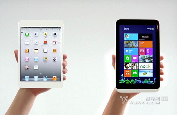 微软广告继续嘲讽苹果 这一次是iPad mini(图)