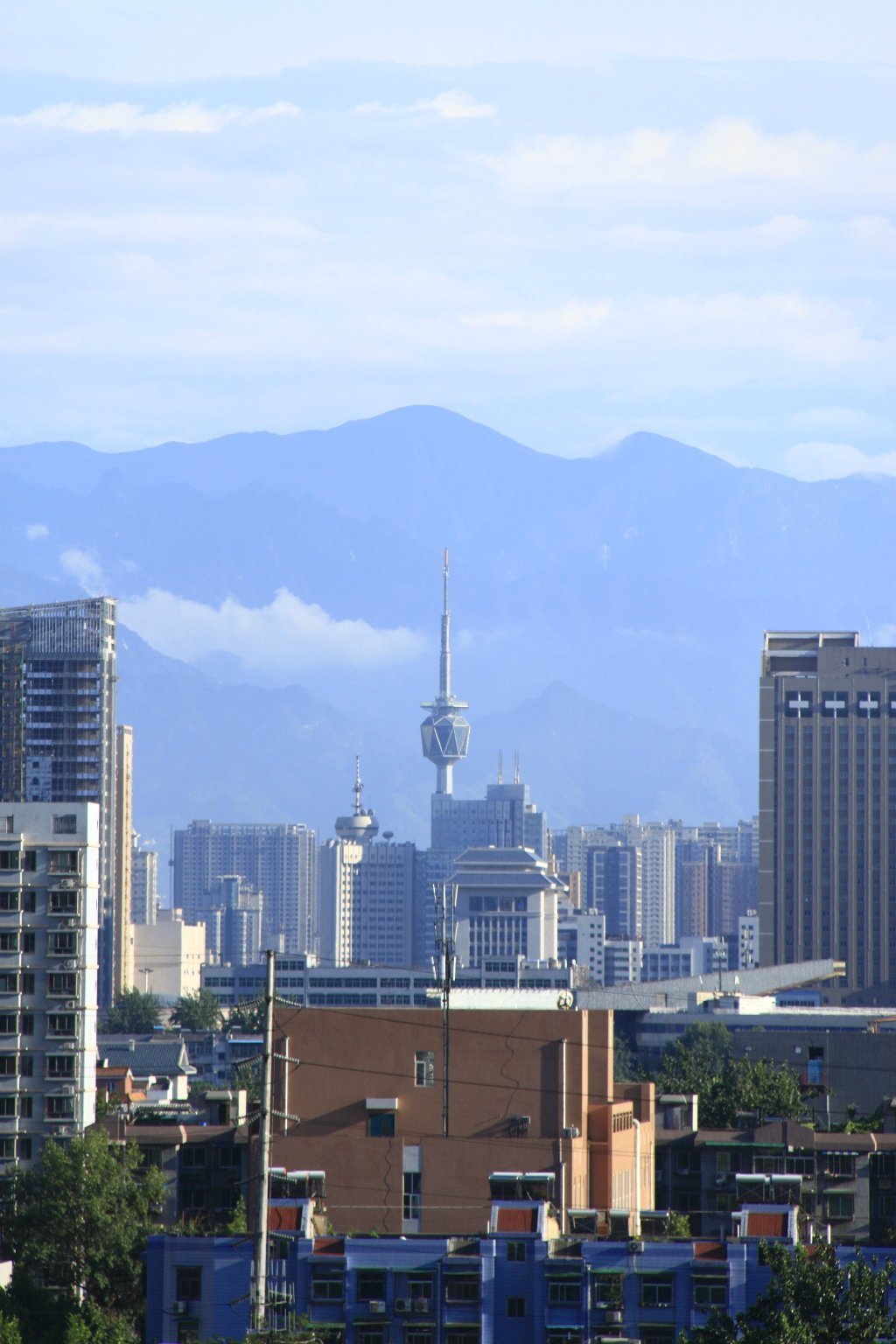 【组图】雨后西安悠然见南山 碧空如洗晚霞似火(组图)