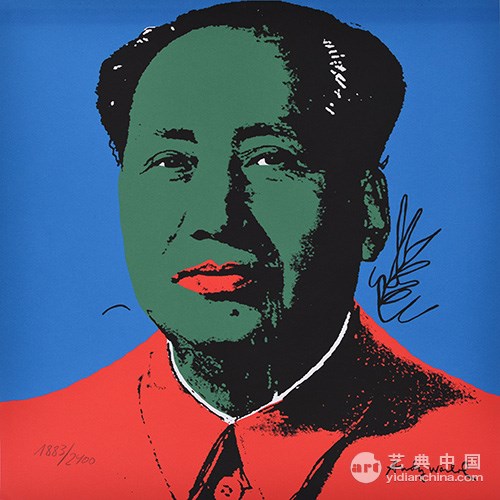 mao (green) 安迪·沃霍尔/andy warhol 1986作 材质:版画 尺寸:60×