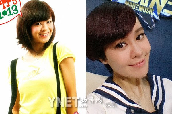 不过整容整得像2009年快乐女
