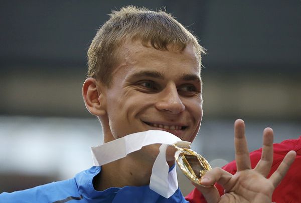 图文：世锦赛男子20公里竞走 伊万诺夫秀金牌