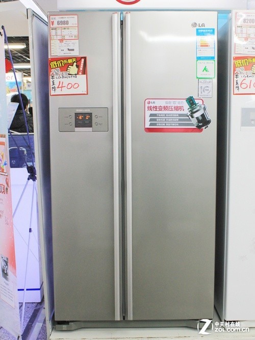 变频冰箱也实惠 LG对开门冰箱售6980元