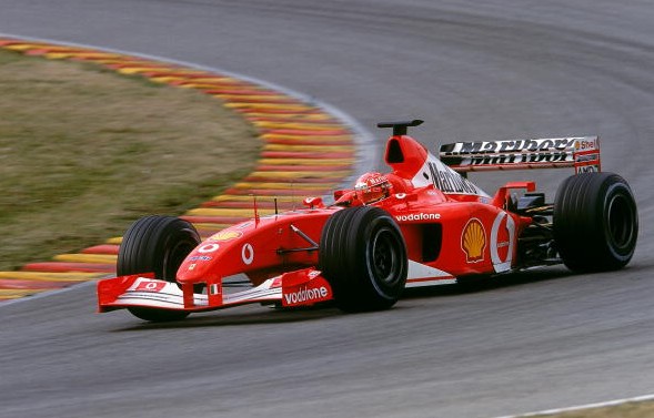 我来说两句       第六位:ferrari f2002 (2002年)   在2002年,法拉利